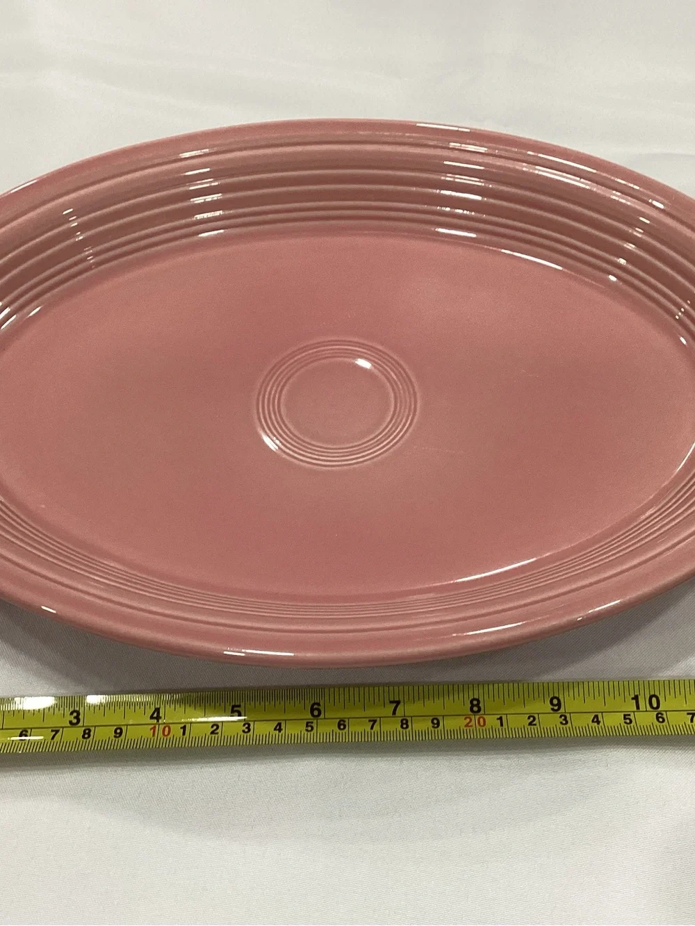 Classic Fiesta Rose colored Ceramic Serving Platter